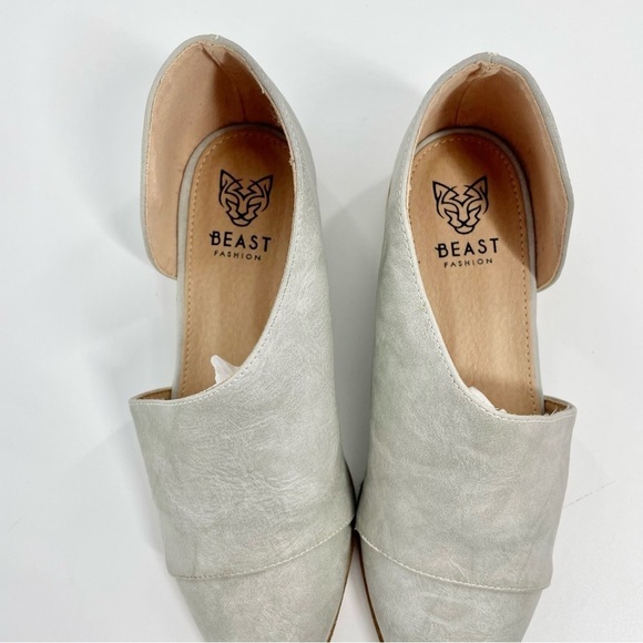 Beast Fashion Carter-05 Gray Slip On Side Cut Out Boot Shoe WOMENS SIZE 6 - Picture 8 of 9